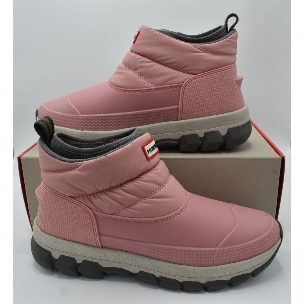 Hunter Original Womens Size 9 Quartz Pink Insulated Ankle Snow Boots Booties - Picture 3 of 13